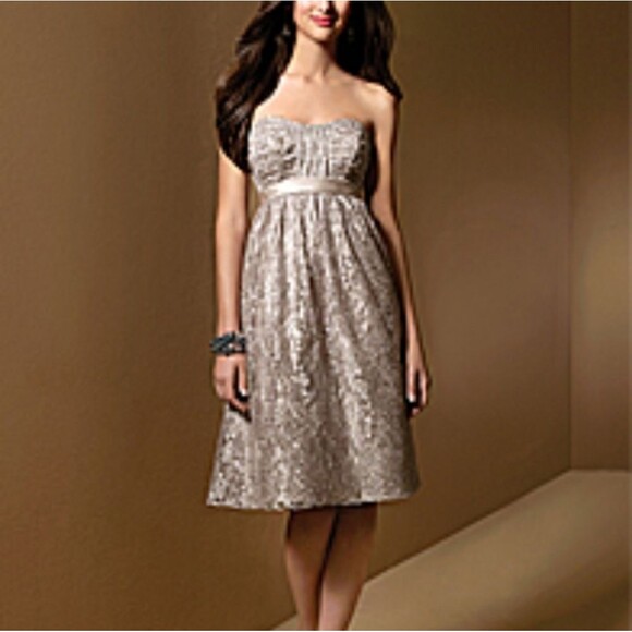 Alfred Angelo dress celadon size 4 s small special occasion party strapless prom - Picture 1 of 8